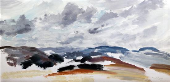 § John Hitchens (1940-) Heathland colours, 20 x 40in.